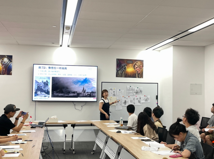 素描课分享现场